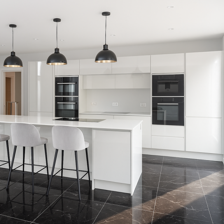 Alpine White Gloss PVC Foil Kitchen (Egger W1100 match)