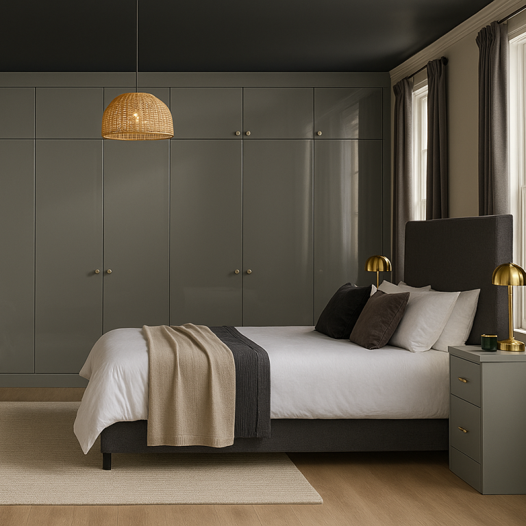 Dust Grey Gloss Bedroom