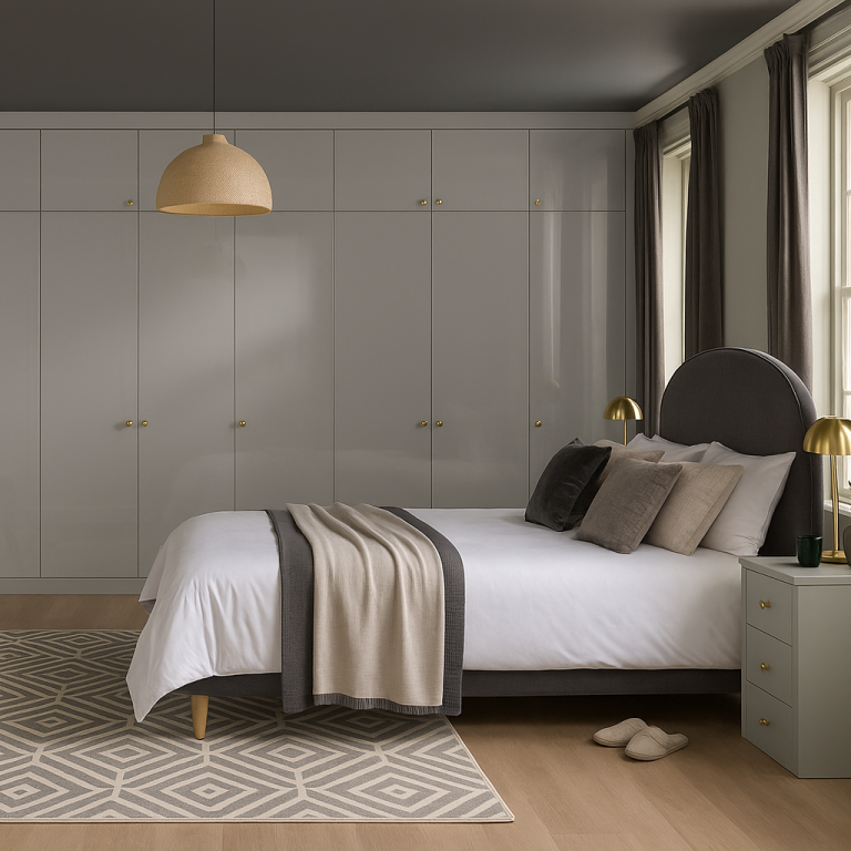Light Grey Gloss Bedroom